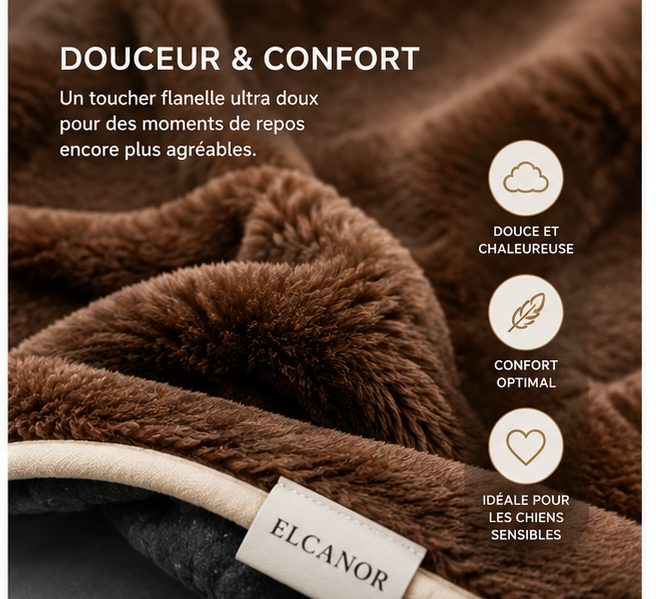 Douceur et confort de la couverture ELCANOR Douceur Protect