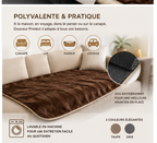 Couverture ELCANOR Douceur Protect polyvalente lavable et antidérapante
