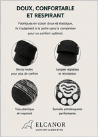 ELCANOR Grip Assist chaussons doux confortables et respirants