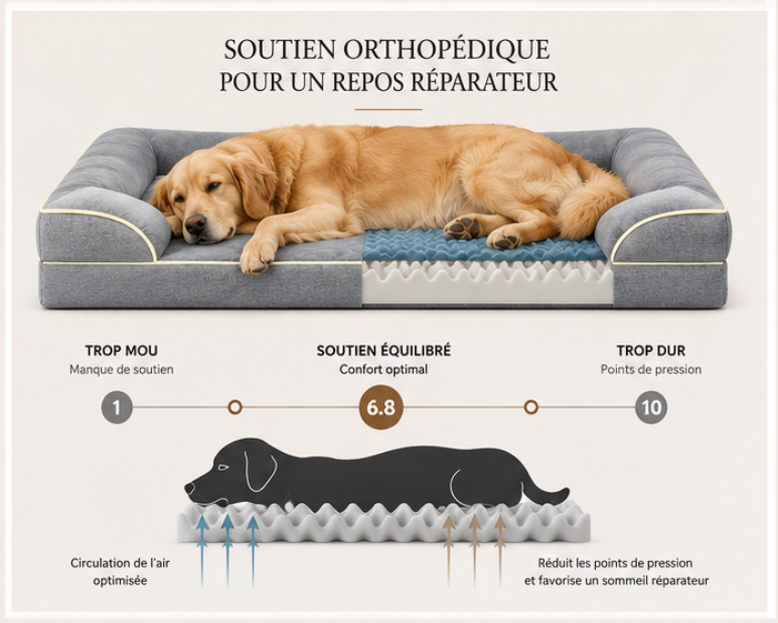 ELCANOR Ortho Confort – soutien orthopédique et répartition des points d’appui